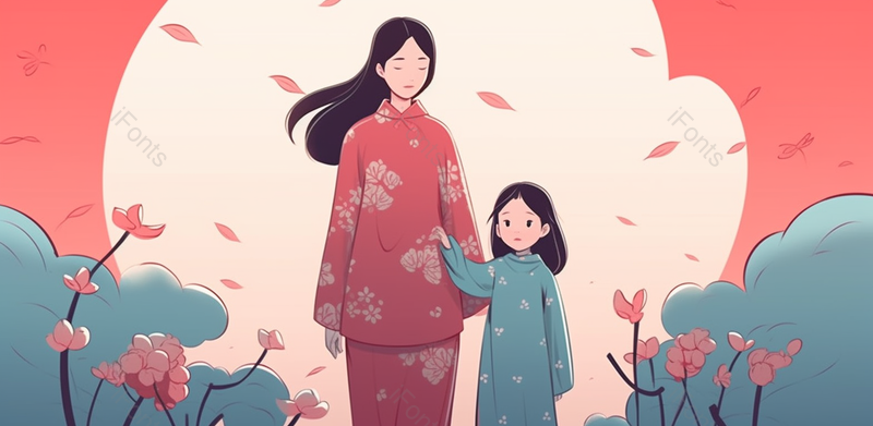 粉色卡通母亲节背景,插画/手绘图,插画/手绘图库,插画/手绘图下载,插画/手绘